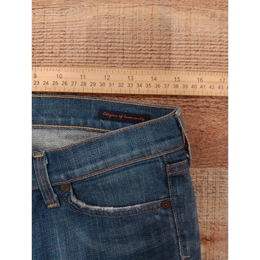 Citizens Of Humanity Jeans Womens sz 28 Kelly 001 Stretch Low Waist Bootcut 2573 - Picture 5 of 16